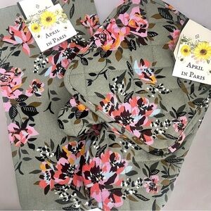 Vera Bradley Dish Towel Set + Pot Holder Set of 4 Rosy Outlook NWT $50